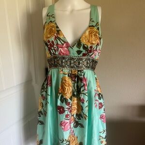Forever 21 Y2K Floral V-Neck Dress